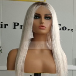 Jewish 613 blonde color human hair wig 130% density women hair wig