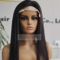 6x6 silk base medical wig for women hand tied middle part lace wig