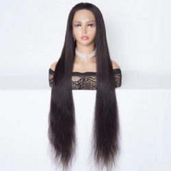 natural black color hd full lace wig with virgin human hair