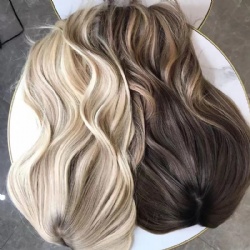 Silk Base Hair Topper Hair Piece For Women Virgin European Hair Silk Base Closure