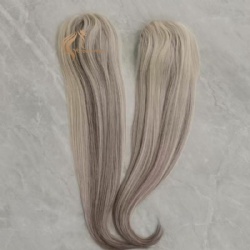 5X6 Silk Base Topper Blonde Color Topper highlights Color Toupee For Women