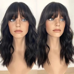 Toppers For Thinning Women 6x7 6x8 Inches Toppers With Bangs Jewish Hairpiece For Women Hair Loss