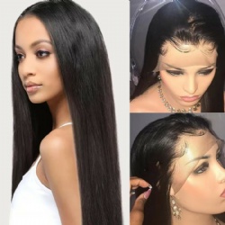 360 lace front wig with pre plucked human hair brazilian virgin hair