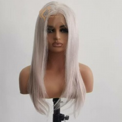 360 lace front wigs siliver color Euroopean remy hair wig