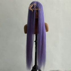 360 full lace with with lilac color european human hair wig